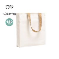 SHOPPER NATURALE CON MANICI IN SUGHERO